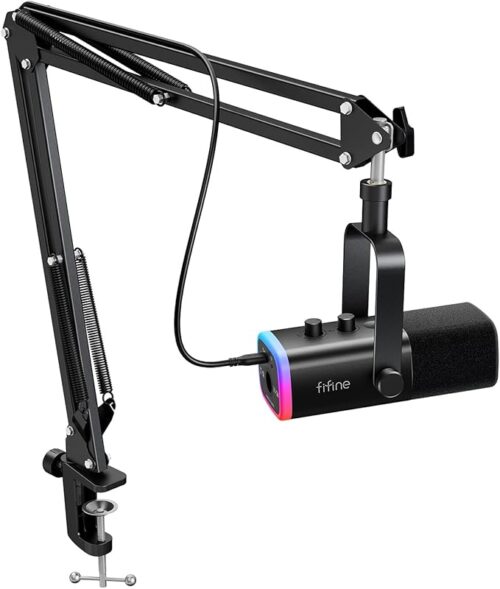 Kit De Microfone Rgb Para Computador Com Suporte Para Braço De Lança Review – FIFINE