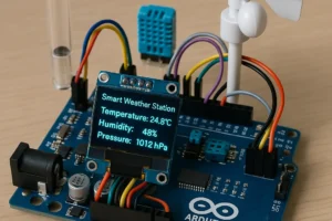 Aqui está a imagem da Estação Meteorológica Inteligente com Arduino.